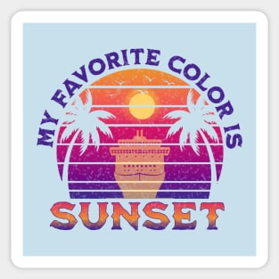 My Favorite Color is SUNSET Sticker